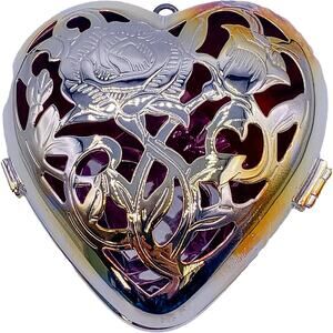 Vintage LENOX Wedding Promises Friendship Heart 6006878 Kirk Stieff Ornament